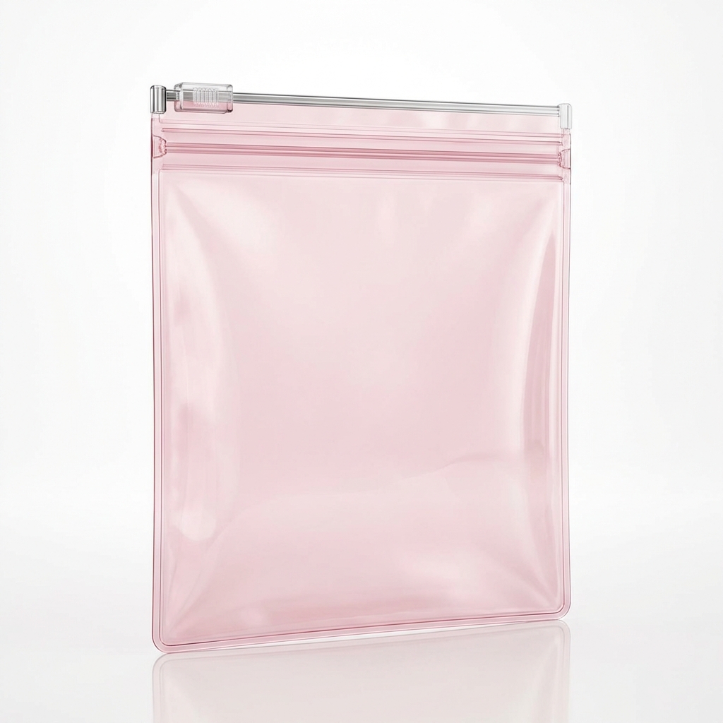 Bolsa Ziploc Zipper Rosa